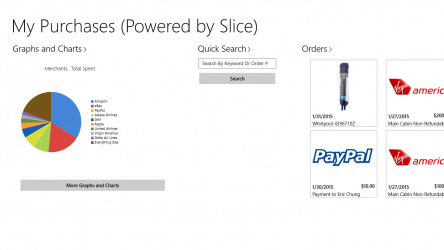 Screenshot 1 My Purchases (Powered by Slice) windows