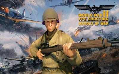 Captura de Pantalla 9 Disparos FPS Segunda Guerra Mundial: Heroes of War android