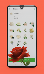 Captura de Pantalla 5 WAStickerApps 🌼🌷 Rosas y flores 2021 android