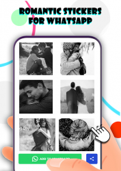Captura de Pantalla 11 Romantic Stickers for Whatsapp -love WAStickersApp android