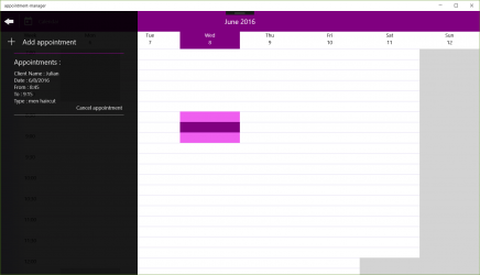 Screenshot 3 appointment-manager windows
