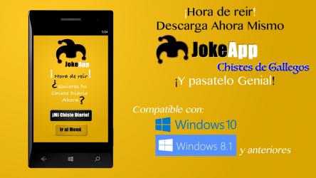 Captura de Pantalla 12 Chistes de Gallegos -JokeApp windows