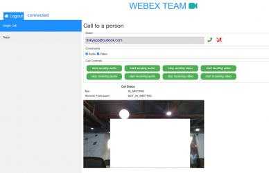 Captura 2 Video Conferences using Webex windows