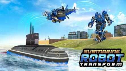 Captura de Pantalla 9 Submarinos robot juegos de transformación: barco android