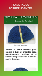 Screenshot 9 Gorros tejidos a Crochet Paso a Paso android