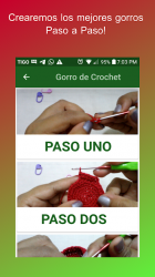 Capture 4 Gorros tejidos a Crochet Paso a Paso android