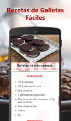 Screenshot 12 Recetas de galletas fáciles caseras en español android