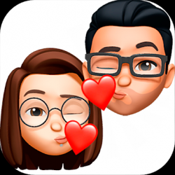 Capture 1 Love Sticker Memojis for WhatsApp - WAStickerApps android