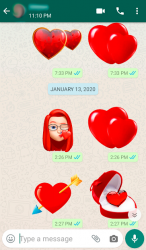 Captura de Pantalla 2 Love Sticker Memojis for WhatsApp - WAStickerApps android