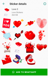 Captura 4 Love Sticker Memojis for WhatsApp - WAStickerApps android