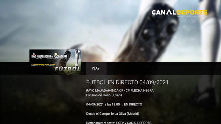Screenshot 5 Canal Deporte TV android