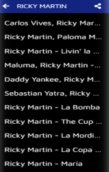 Captura de Pantalla 3 Ricky Martin - Canción Bonita android