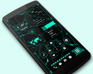 Screenshot 2 Hi-tech Launcher 2022 -AppLock android