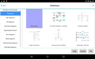 Captura de Pantalla 2 ClickCharts Flowcharts Free android