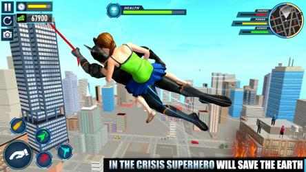 Captura de Pantalla 2 Flying Police Rope Hero Game android