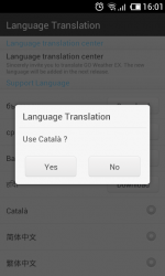 Screenshot 3 Catalan Language GO Weather EX android