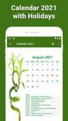 Capture 5 Calendar 2021 with Holidays android