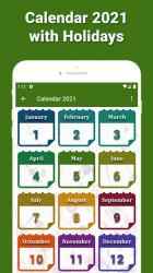 Screenshot 2 Calendar 2021 with Holidays android