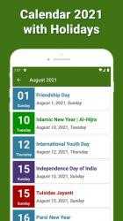 Screenshot 6 Calendar 2021 with Holidays android