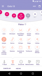 Screenshot 4 FEMM calendario menstrual y de ovulación android