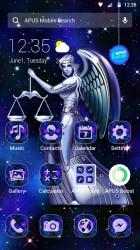 Screenshot 2 Blue Shine Libra APUS Launcher theme android