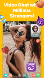 Captura de Pantalla 2 Roulette Video Chat Random Omegle Strangers Online android