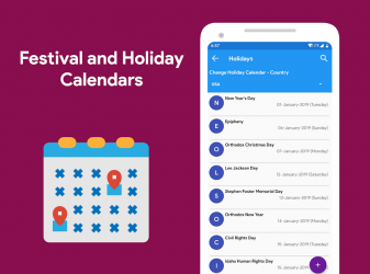 Screenshot 12 Calendario 2021 - Diario, Eventos, Vacaciones android