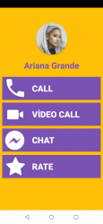 Captura de Pantalla 3 Ariana Grande Fake Video Call - Ariana Call & Chat android