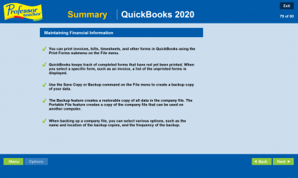 Captura de Pantalla 7 Professor Teaches QuickBooks 2020 windows