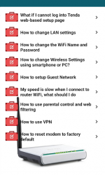 Screenshot 4 Tenda Modem Router Guide android