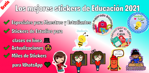 Screenshot 3 Stickers de Educación para Whatsapp. android