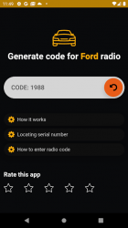 Screenshot 5 Ford Radio Code Calculator android