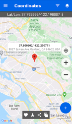 Captura 2 Mapa de coordenadas GPS: Latitud Longitud android