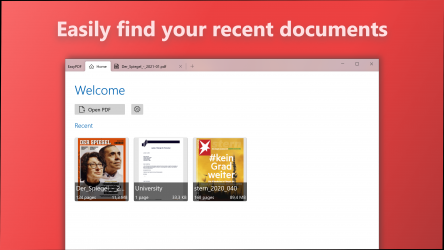 Screenshot 4 Easy PDF - Free Reader for PDF files windows