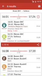 Captura 4 Timetable South Tyrol android