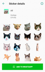 Capture 3 Mejor Stickers de Gato para WAStickerApps android