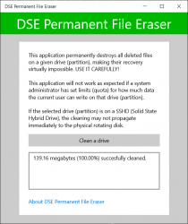 Captura de Pantalla 4 DSE Permanent File Eraser windows