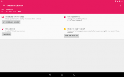 Captura de Pantalla 6 Sync iTunes to android Free android