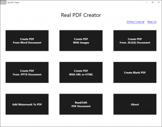 Captura de Pantalla 1 Real PDF Creator Free - Word to PDF, Images to PDF, xlsx to PDF, pptx to PDF, URL to PDF, & More windows