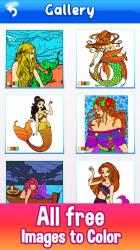 Image 12 Mermaid Color By Number Coloring book windows