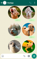 Screenshot 4 Mejor Stickers de animales WhatsApp WAStickerApps android