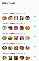 Screenshot 2 Mejor Stickers de animales WhatsApp WAStickerApps android