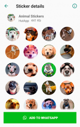 Screenshot 3 Mejor Stickers de animales WhatsApp WAStickerApps android