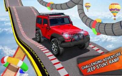 Captura 4 Tricky Stunt Jeep Driving 3D android