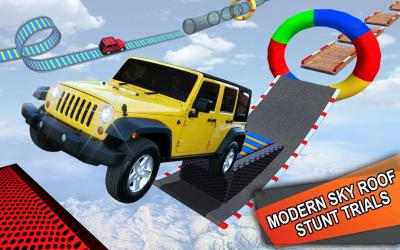 Captura 2 Tricky Stunt Jeep Driving 3D android