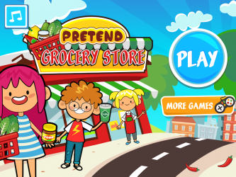 Captura de Pantalla 2 My Pretend Grocery Store Games android