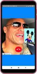 Capture 5 The Rock Video Call (Dwayne Johnson) android