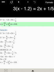 Captura de Pantalla 12 Solución de ecuaciones android