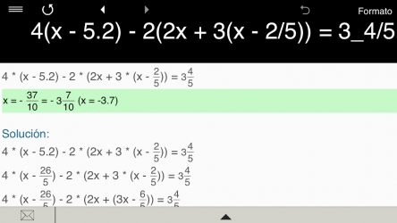 Captura de Pantalla 8 Solución de ecuaciones android