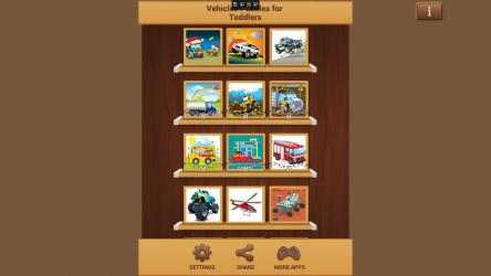 Captura de Pantalla 1 Vehicles Puzzles for Toddlers windows